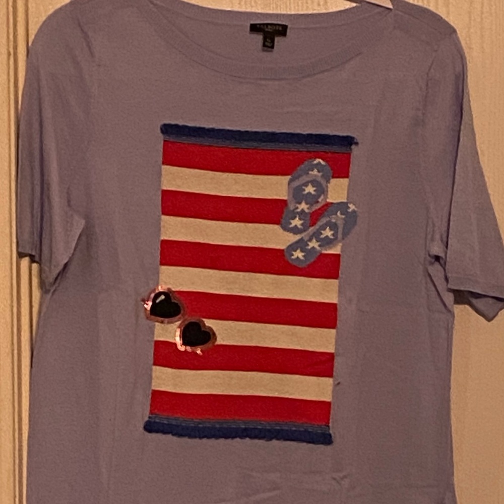 Women's Talbot Blue Summer Flag Sweater